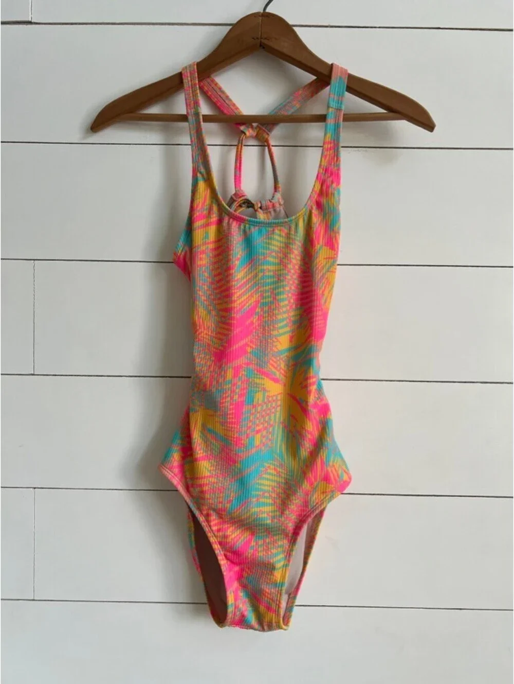 Art Clas Summer Bright Swim Suit Girl's Size 10 12 Beachy Vacation Resortwear